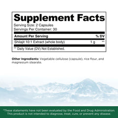 Ascent Nutrition Ultimate Shilajit capsules packaging reveals Himalayan origin and quality
