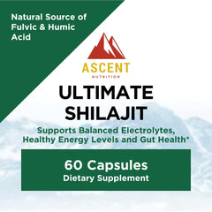Ascent Nutrition Ultimate Shilajit capsules pill detail hints at nutrient delivery potential