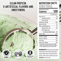 Shaker with Ascent whey mint chocolate chip after workout.
