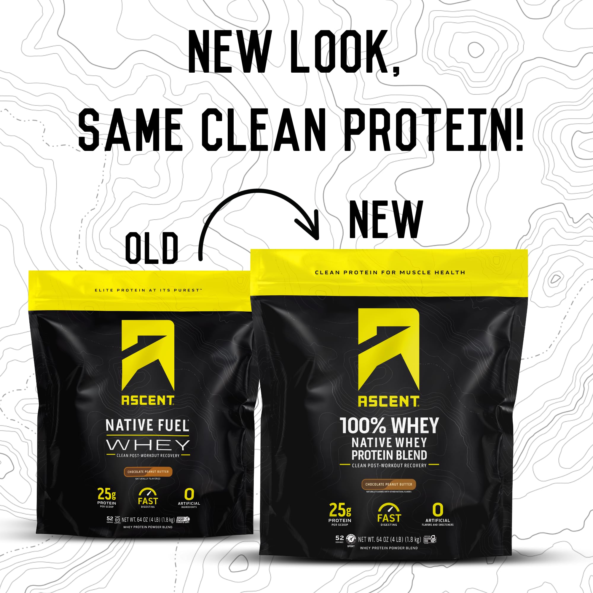 Ascent whey protein zero artificial flavors and sweeteners with clean taste