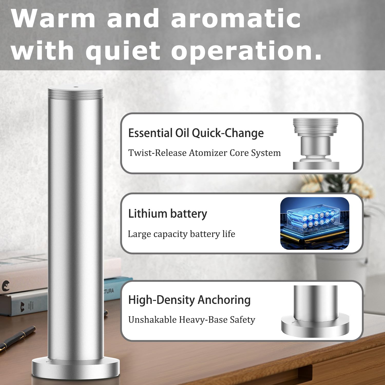 Ascentyer Smart Life app enables Bluetooth control and scheduling.