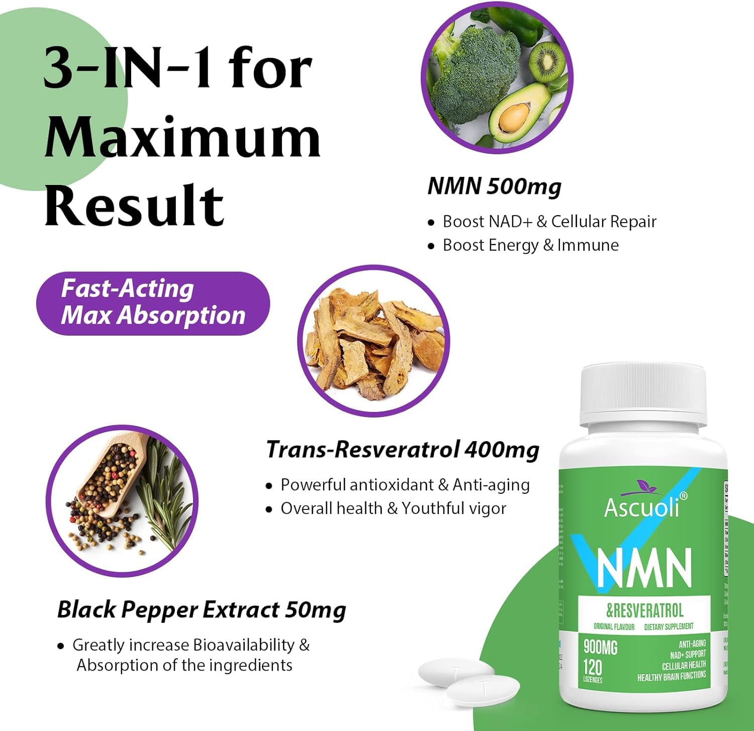 Ascuoli 120-day supply packaging image.