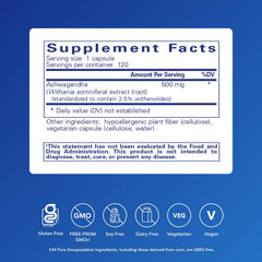 Ashwagandha capsules close-up highlighting KSM-66 potency