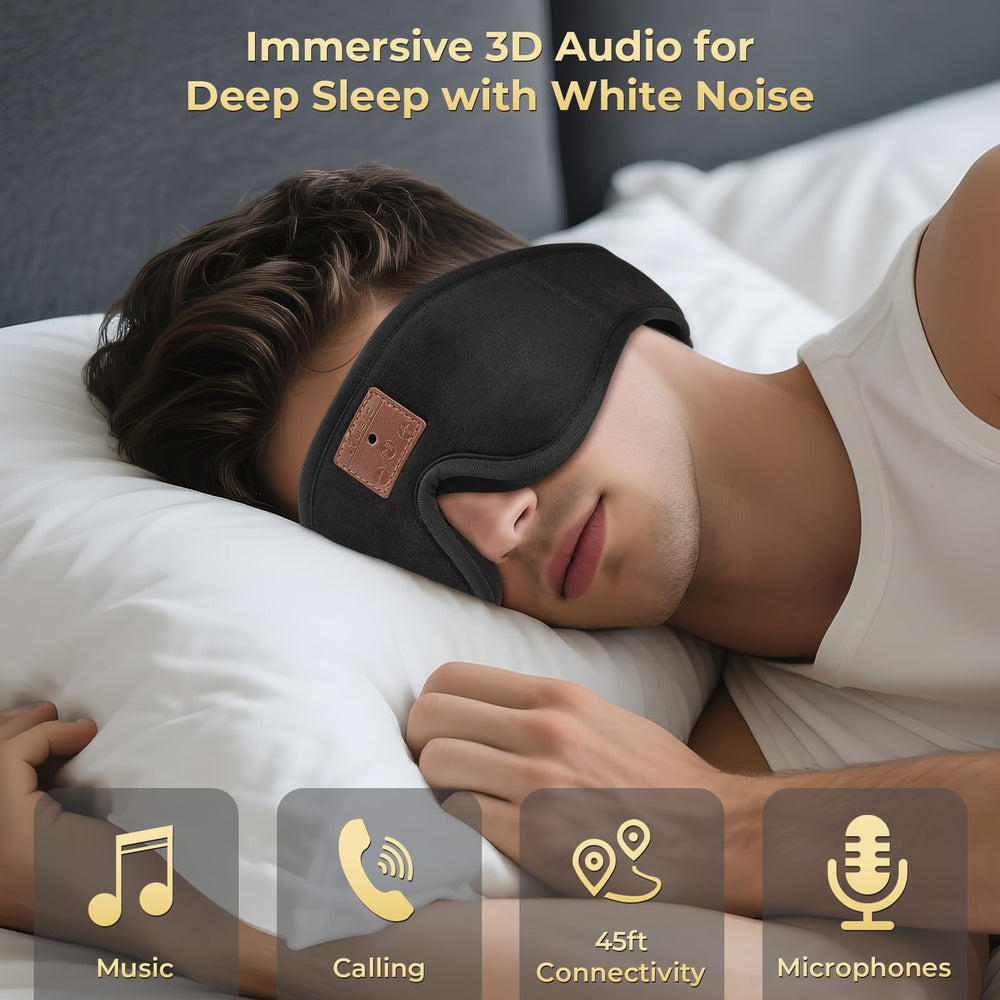 ASIILOVI sleep mask with adjustable strap fits all head sizes