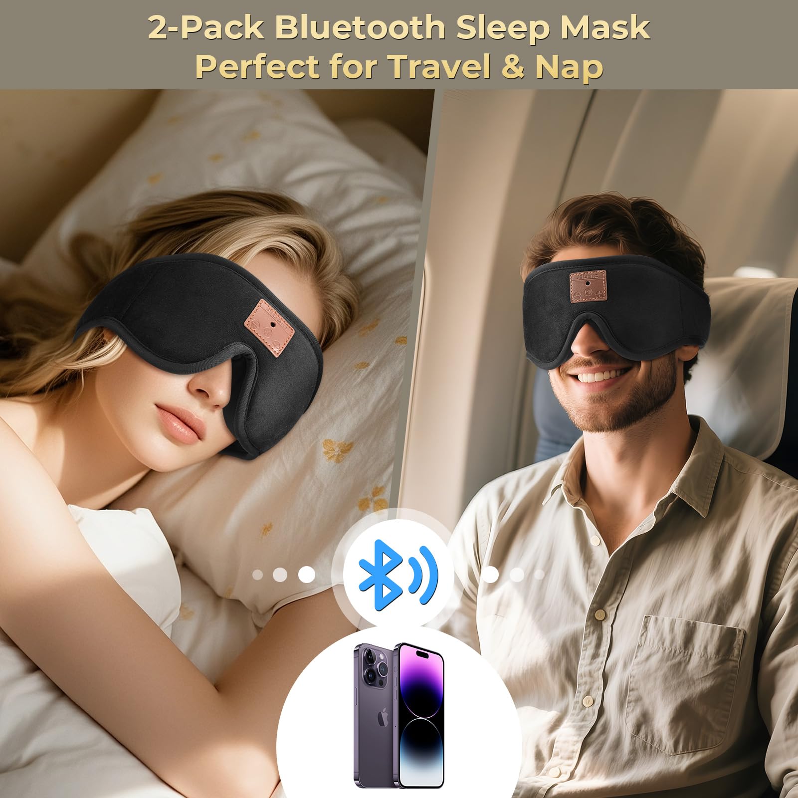 ASIILOVI sleep mask with Bluetooth 5.4 delivers stable wireless audio