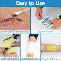 ASKIZ individually wrapped gauze pads ensure sterile, convenient use.