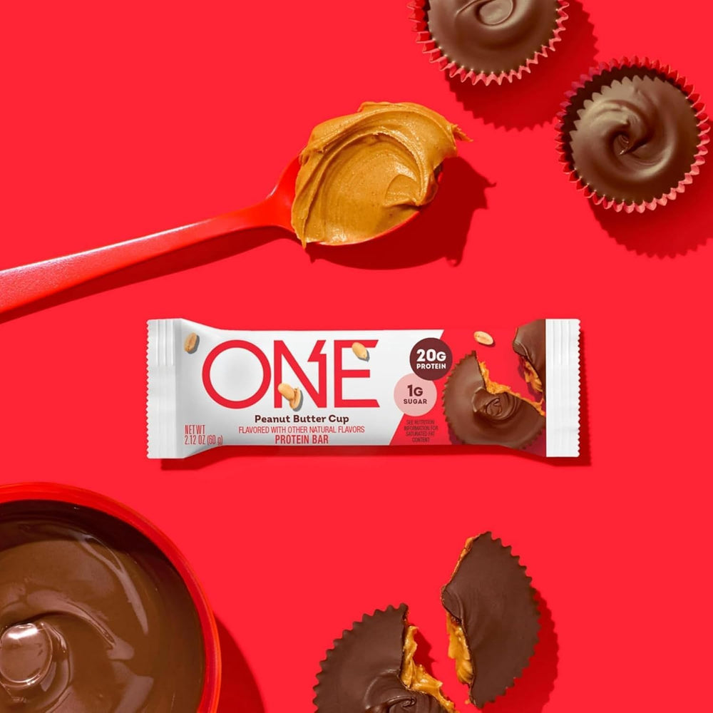 Asmas ONE Protein Bar on desk highlights convenient office snack