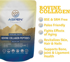 Aspen Naturals collagen powder in coffee adds a creamy texture to drinks.