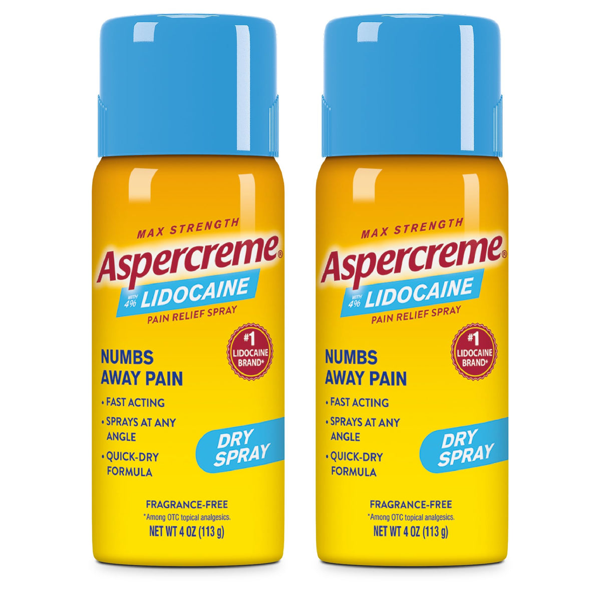 Aspercreme lidocaine dry spray targets nerve-pain relief at the source