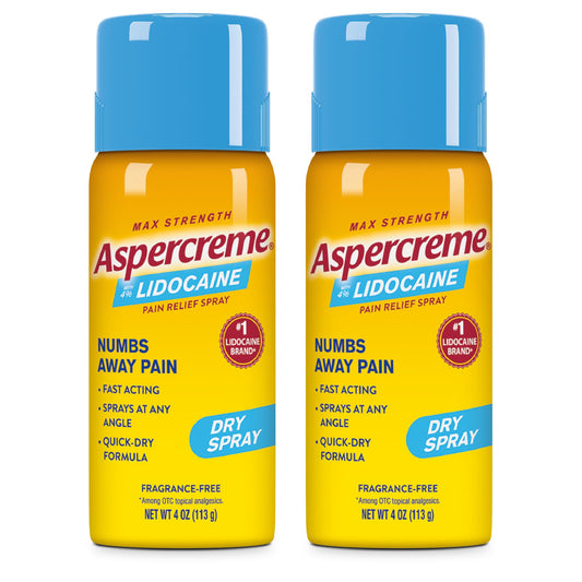 Aspercreme lidocaine dry spray targets nerve-pain relief at the source