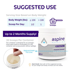 Bio-Heal Pro+ label close-up highlighting probiotic benefits and ingredients