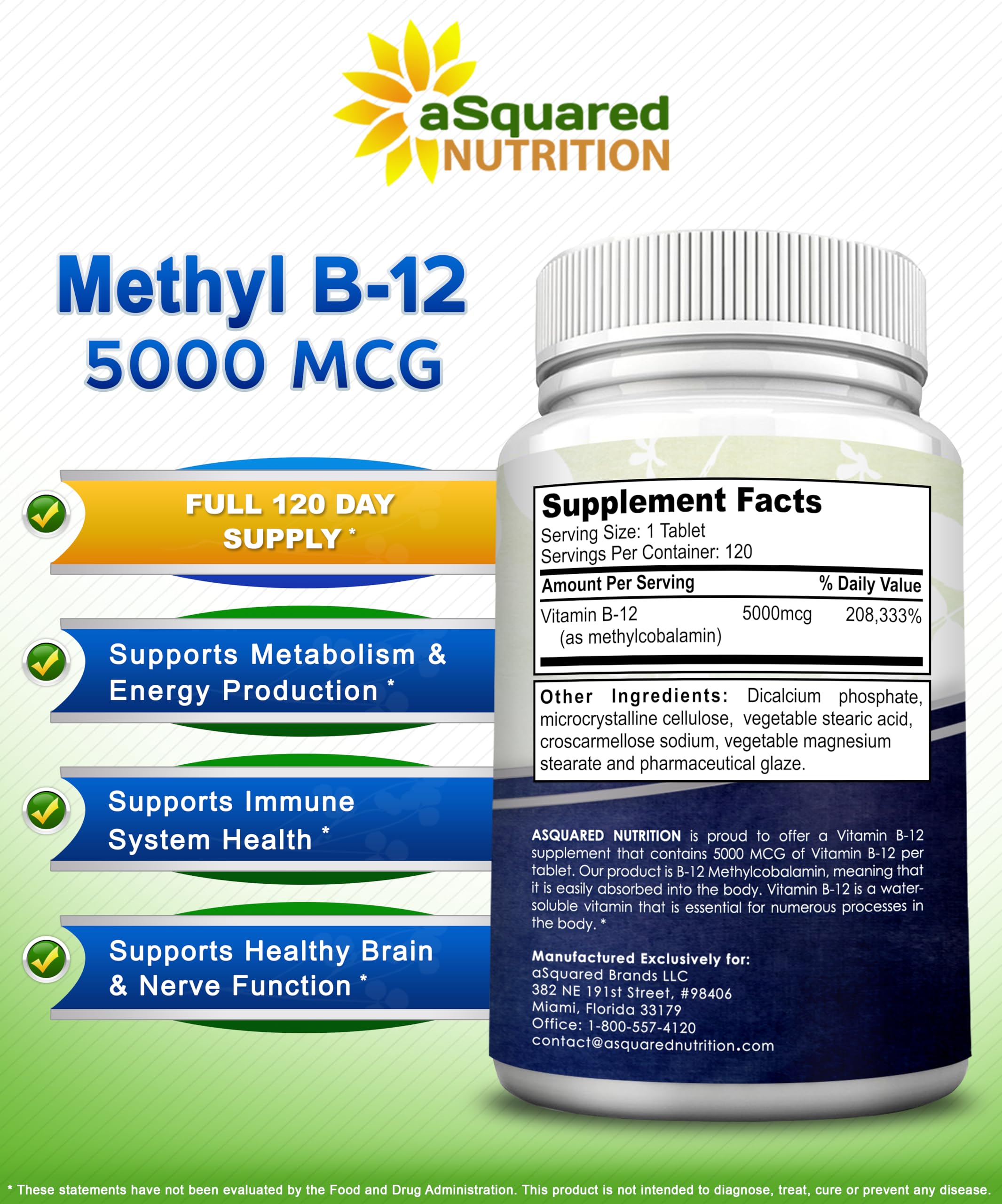 packaging design highlighting value and quality of the supplement