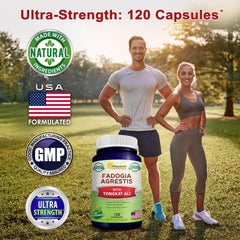 aSquared Nutrition Fadogia Tongkat capsules side view on a clean surface
