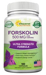aSquared Nutrition Forskolin bottle front for daily wellness support
