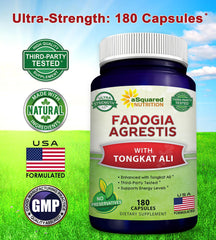 Asquared Nutrition ingredients scene highlighting Fadogia Agrestis and Tongkat Ali