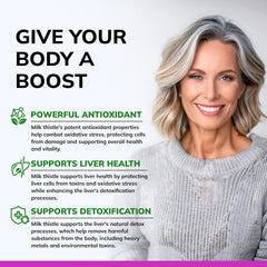 aSquared Nutrition Milk Thistle vegan formula badge on bottle