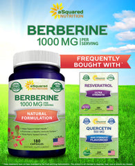 aSquared Nutrition Pure Berberine 1000mg vegan extract promotes natural antioxidant support