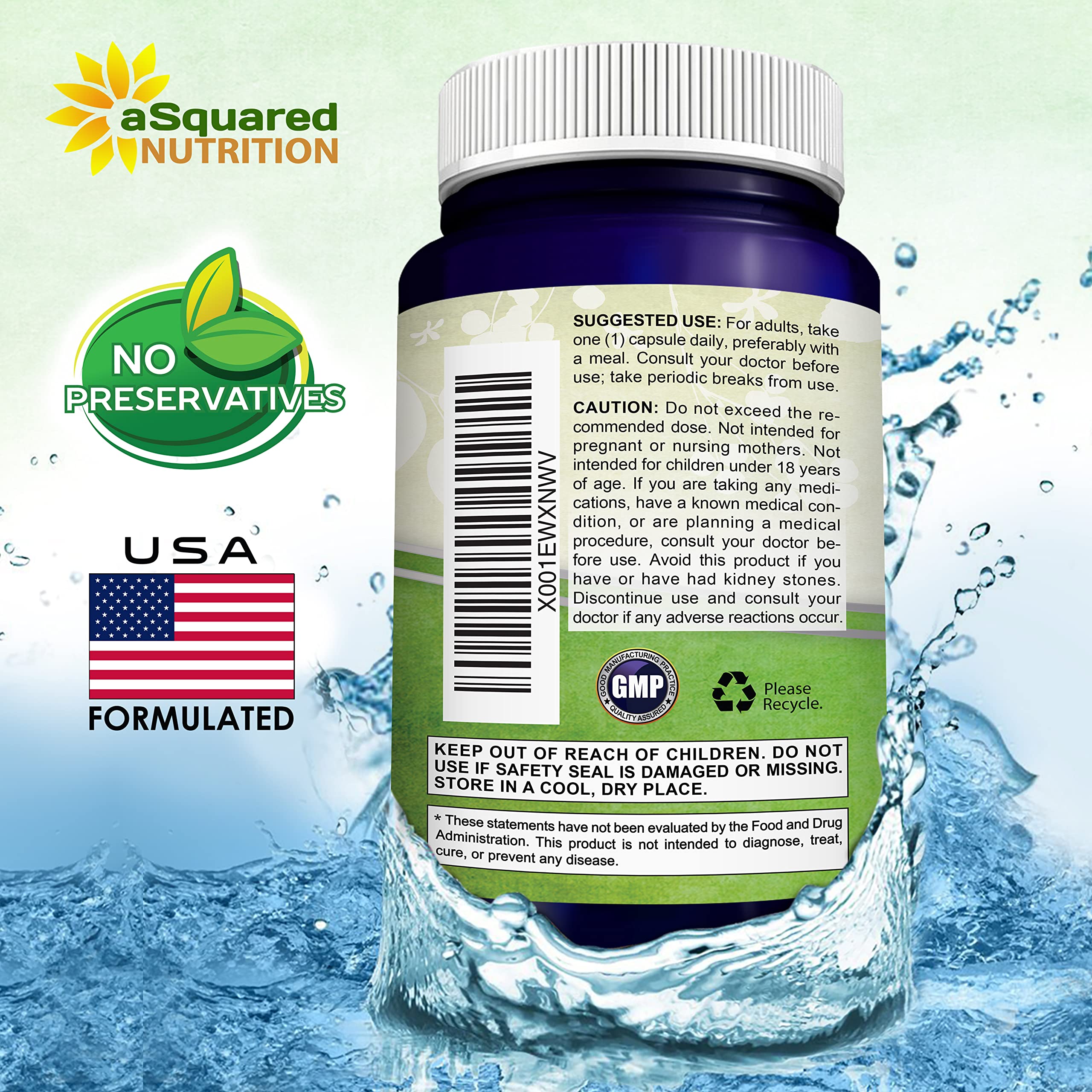 Packaging details note 200-day supply and vegan formula.
