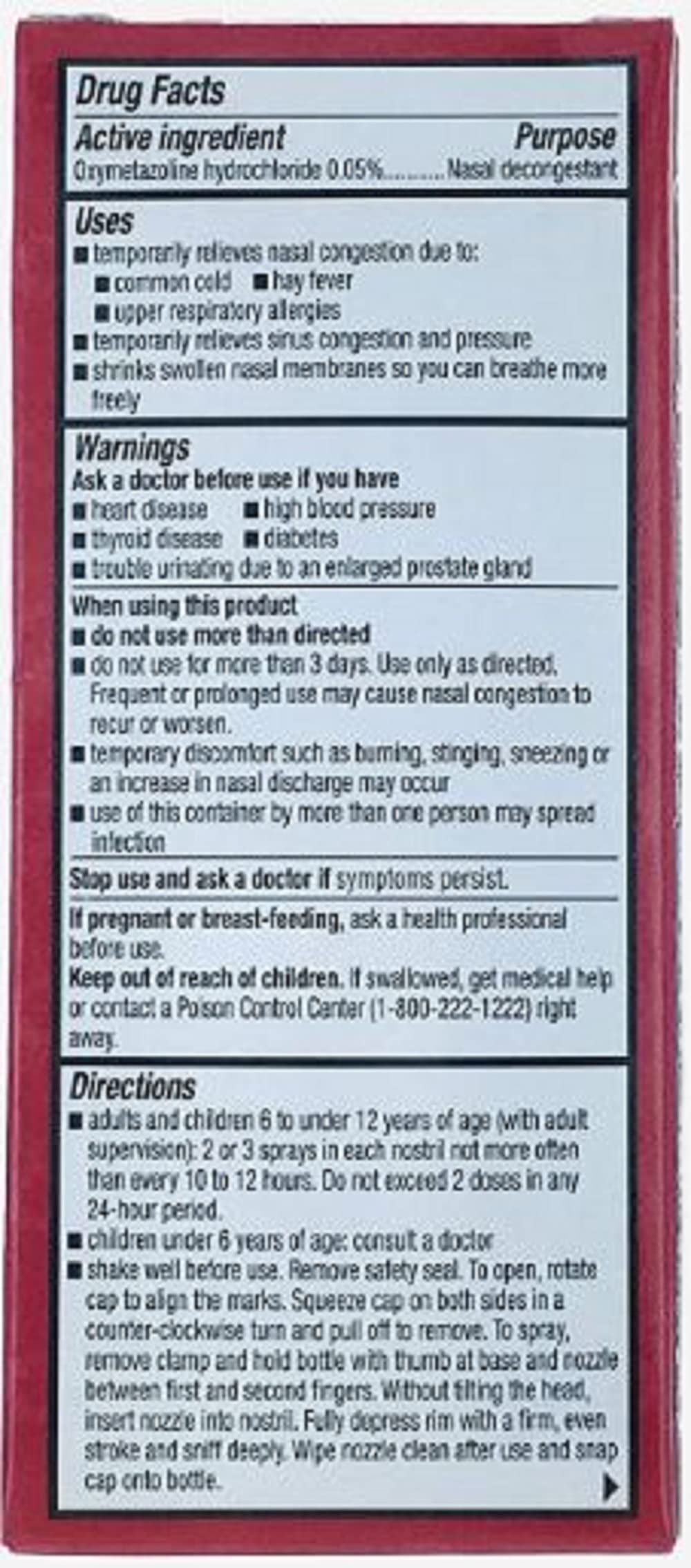 ASSURED Nasal Relief Spray 12-pack packaging for family care use