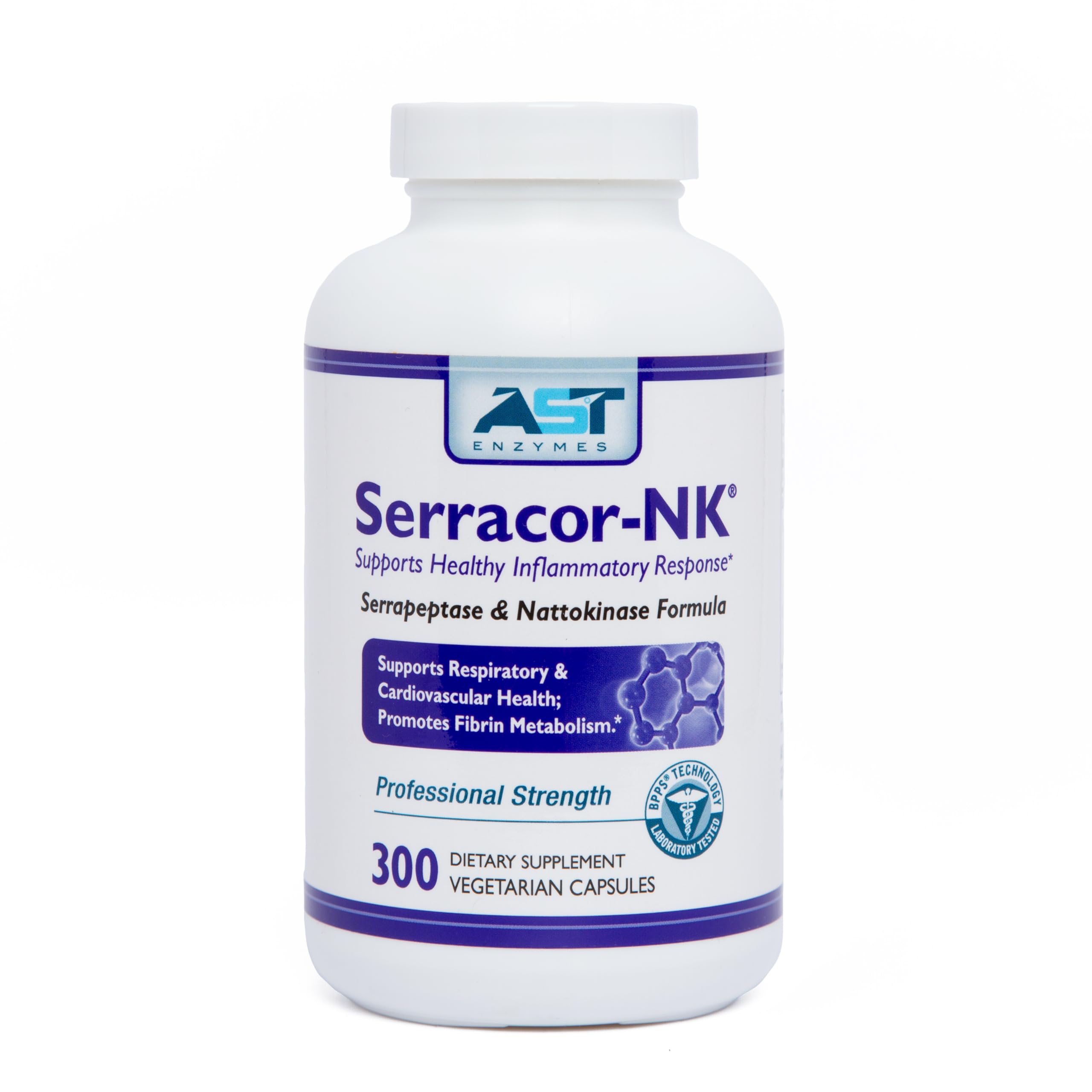 AST Enzymes Serracor-NK bottle front view for everyday wellness support.