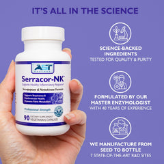 Serracor-NK USA manufacturing notice on box highlights quality assurance.