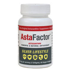 AstaFactor Silver bottle with softgels supports an active lifestyle.