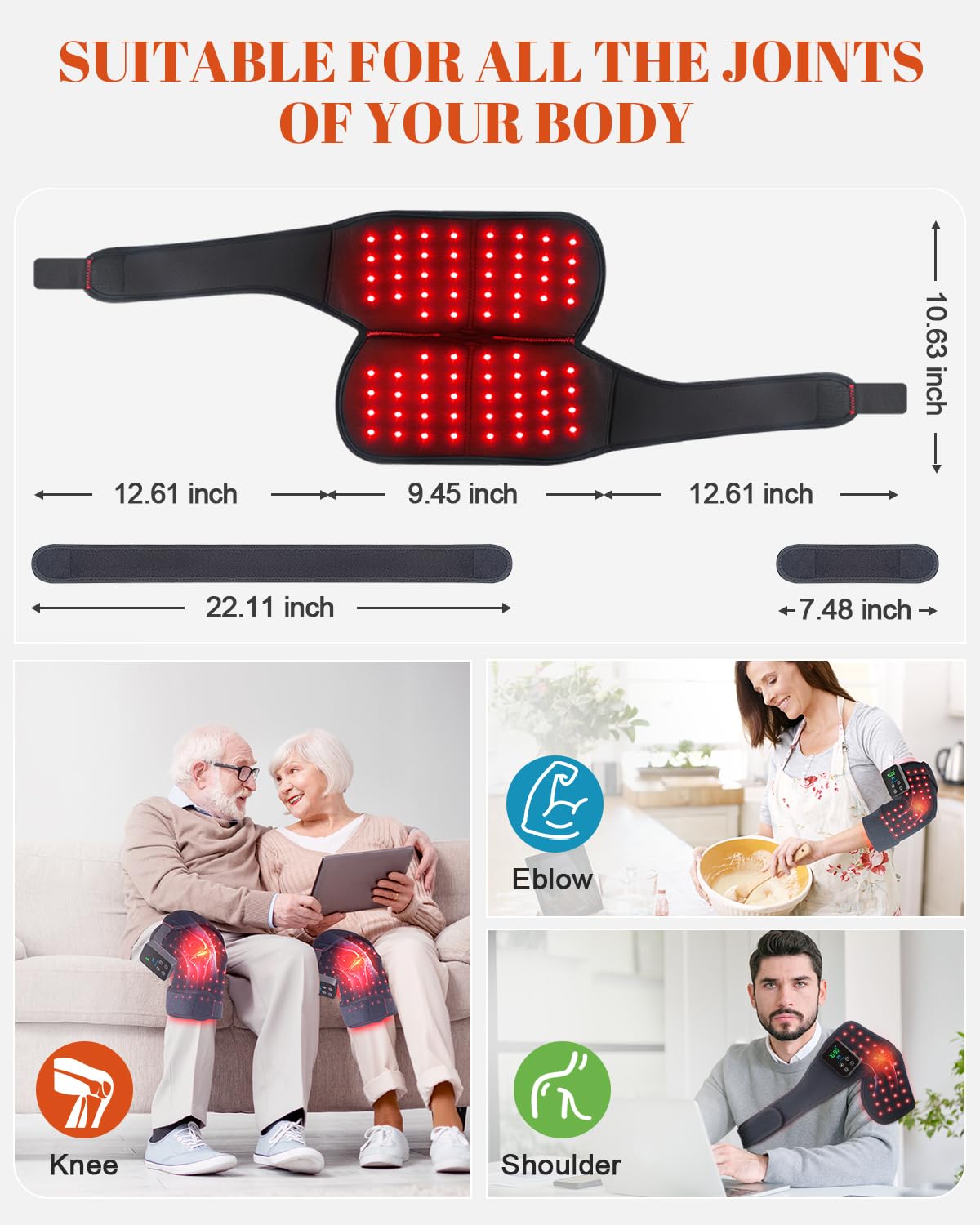 Astarexin 72 LED 3-in-1 design shown for broad, even joint coverage