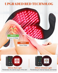 Astarexin wireless knee wrap with detachable 3000mAh battery for portable sessions