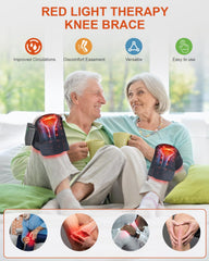 Astarexin knee brace touchscreen control displaying heat levels and timer.