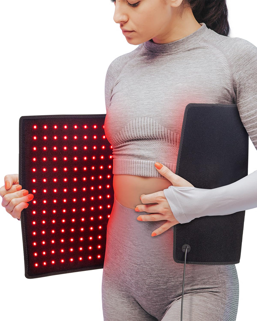 Astarexin red light pad timer control for hands-free sessions.