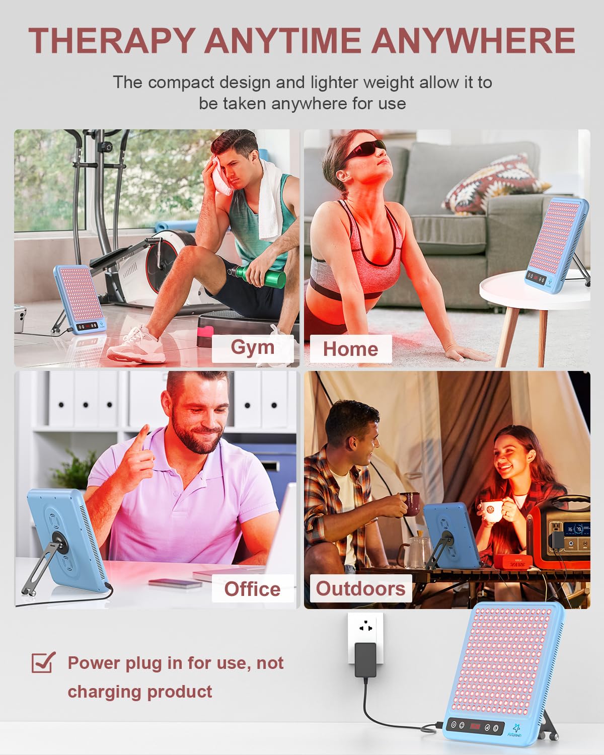 Astarexin red light panel full-body use for portable wellness