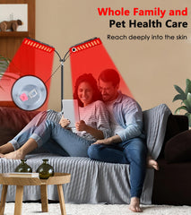 Astarexin red light therapy lamp used on the body for full-body exposure