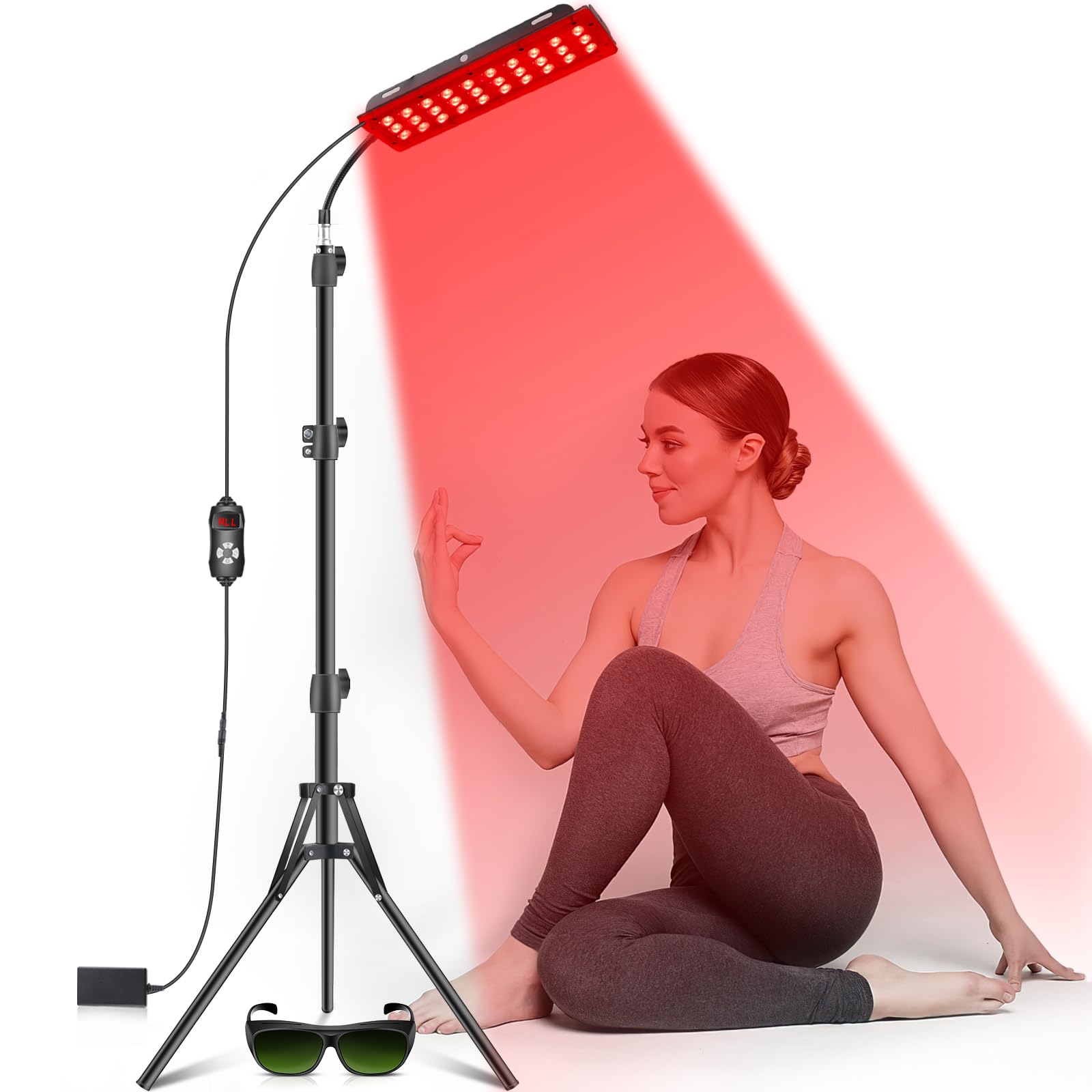 Astarexin red-light therapy lamp front view for convenient at-home sessions.