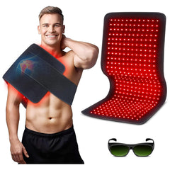Astarexin Red Light Therapy Pad covers the back for broad, targeted relief.