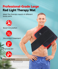 Astarexin large panel heats a wide area for back comfort.
