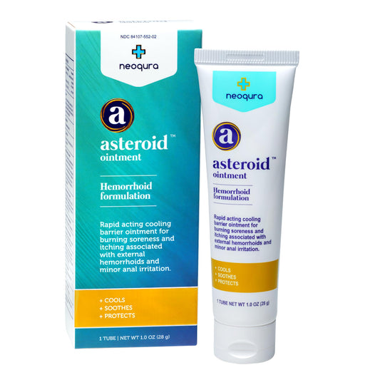 Asteroid ointment cooling-application for external hemorrhoids with a refreshing feel
