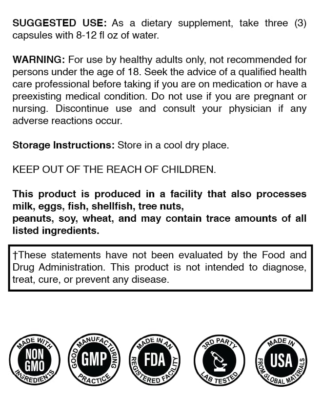 Astra Formulas Cognitive Edge label closeup shows transparent ingredients for clarity.