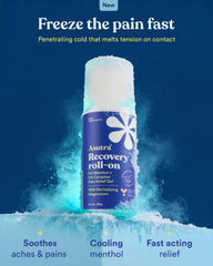 ASUTRA Recovery Roll-On Gel provides cooling and warming sensation for temporary relief of minor discomfort.