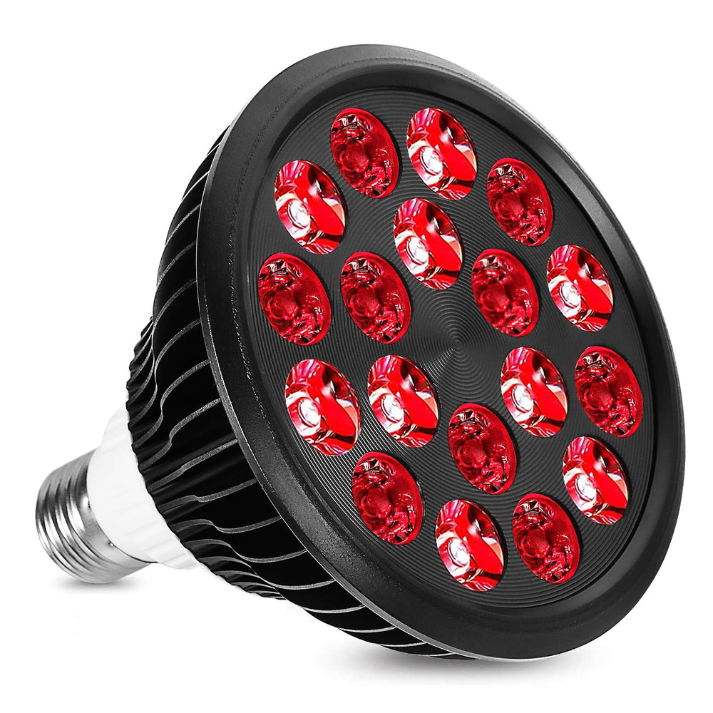 Aswaysun red light therapy bulb front view for easy at-home sessions