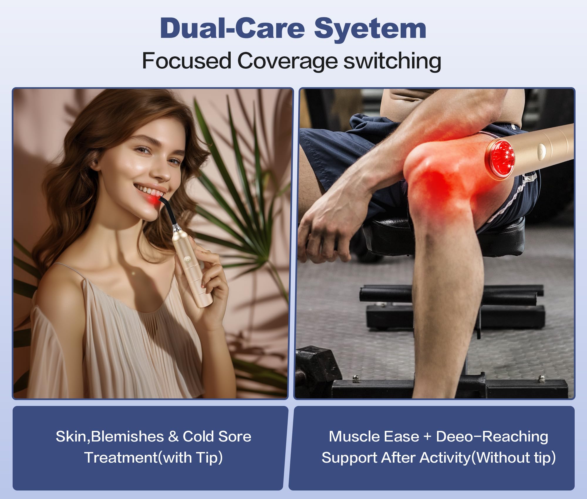 Aswaysun infrared wand with multiple wavelengths for deep tissue therapy.