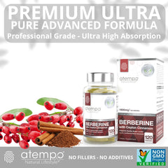 ATEMPO NATURAL LIFESTYLE Berberine Cinnamon capsules for convenient daily supplementation