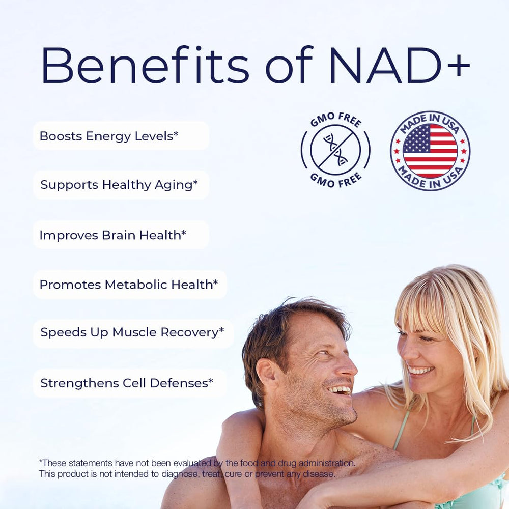 ATEMPO NAD+ bottle with water, suitable for daily focus