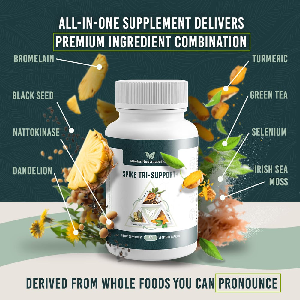 Athelas Spike Tri-Support+ nattokinase capsule for daily vitality support
