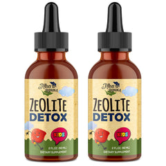Atherionyxora Zeolite Detox for Kids bottle front with a gentle, naturally sweet supplement
