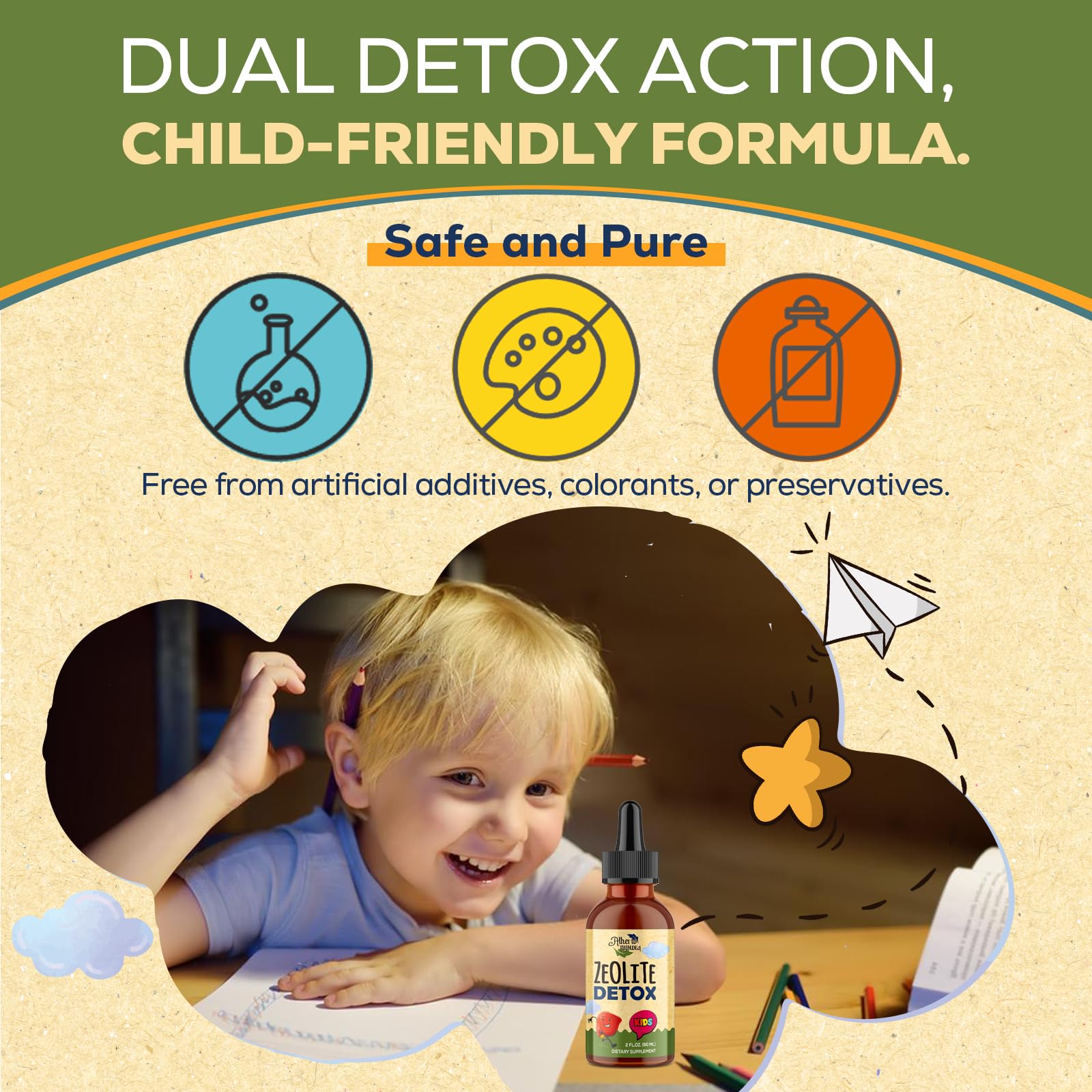 Kids enjoying a juice mix with Atherionyxora detox drops