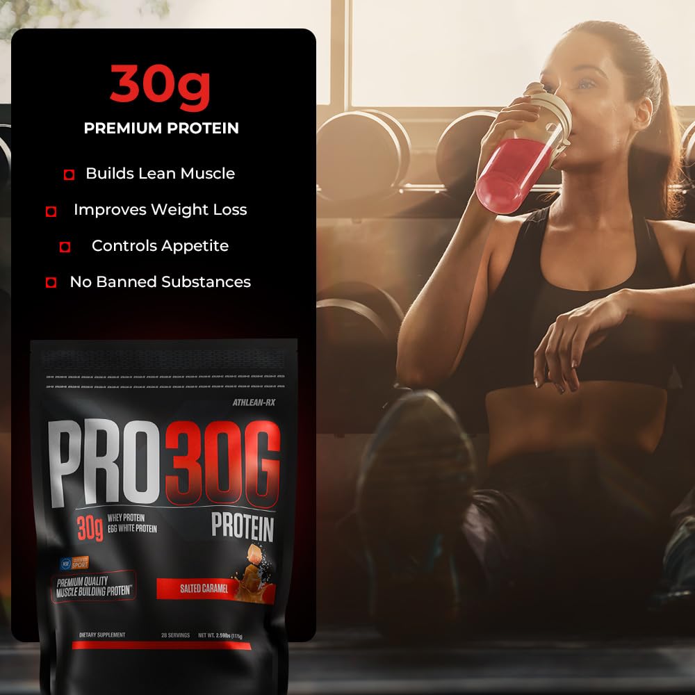Athlean-RX PRO-30G easy mix scene with spoon and glass