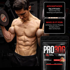 Athlean-RX PRO-30G low sugar nutrition panel highlights macros