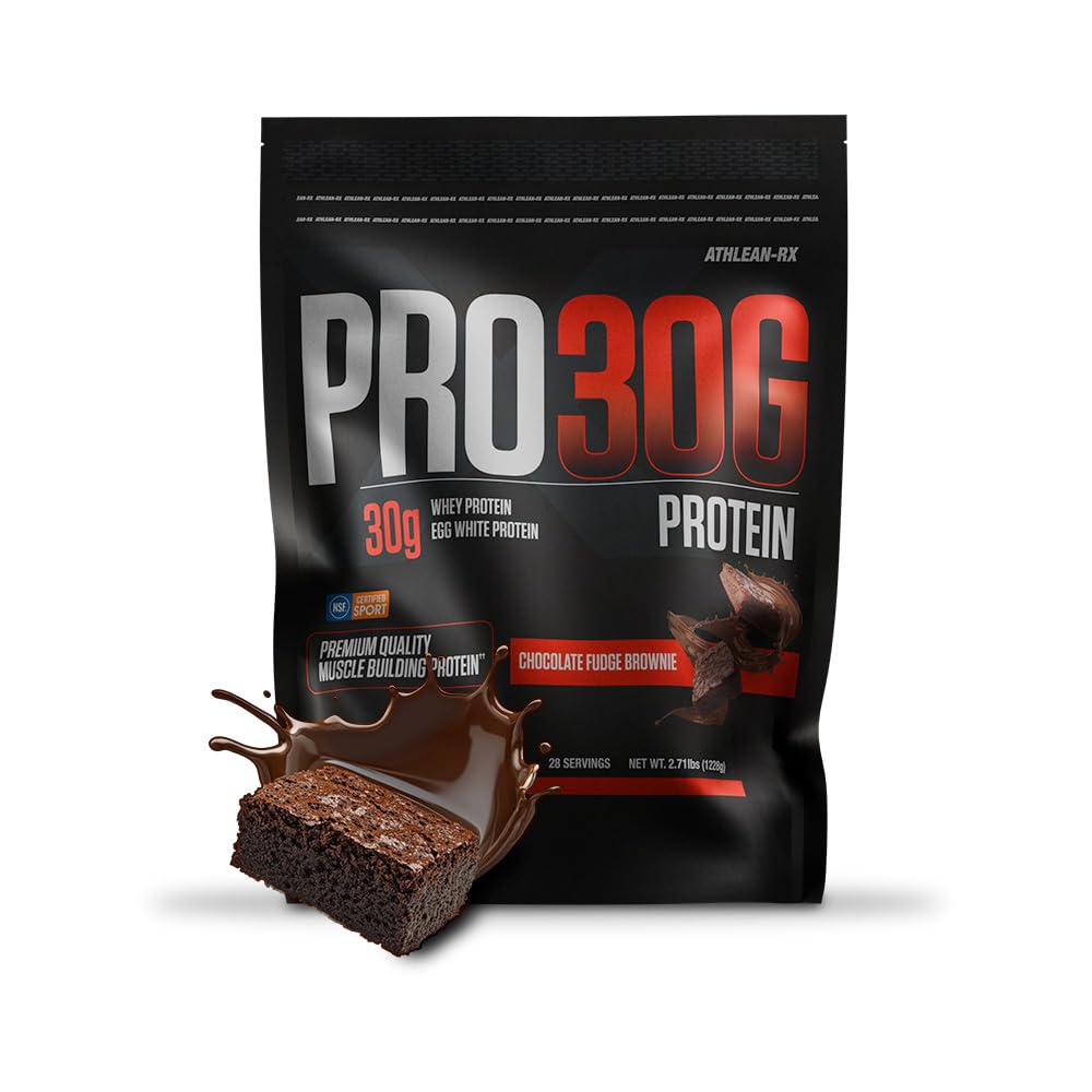 Athlean-RX PRO-30G protein powder jar for easy post-workout recovery