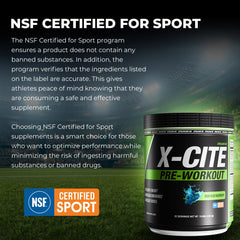 ATHLEAN-RX X-CITE athlete in action during intense workout for endurance.