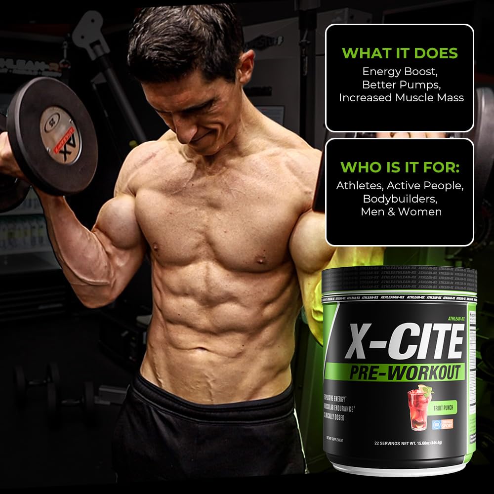 Athlete energized mid-workout using ATHLEAN-RX X-CITE